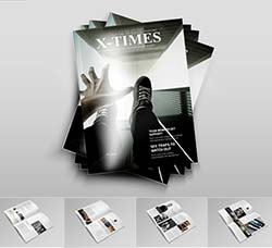 indesign模板－商业杂志(通用型/16页)：X Times Multipurpose Magazine